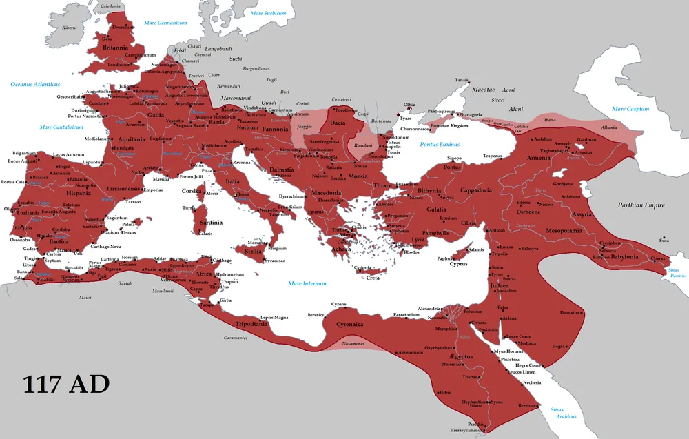 borders of the Roman Empire