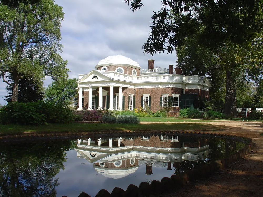 Monticello and the University of Virginia in Charlottesville