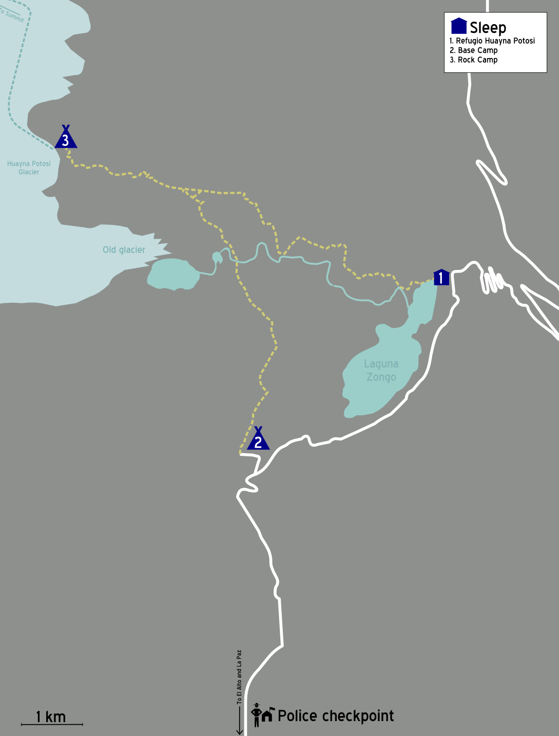Huayna Potosí, Bolivia