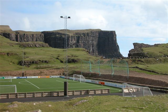 Vesturi á Eiðinum Stadium